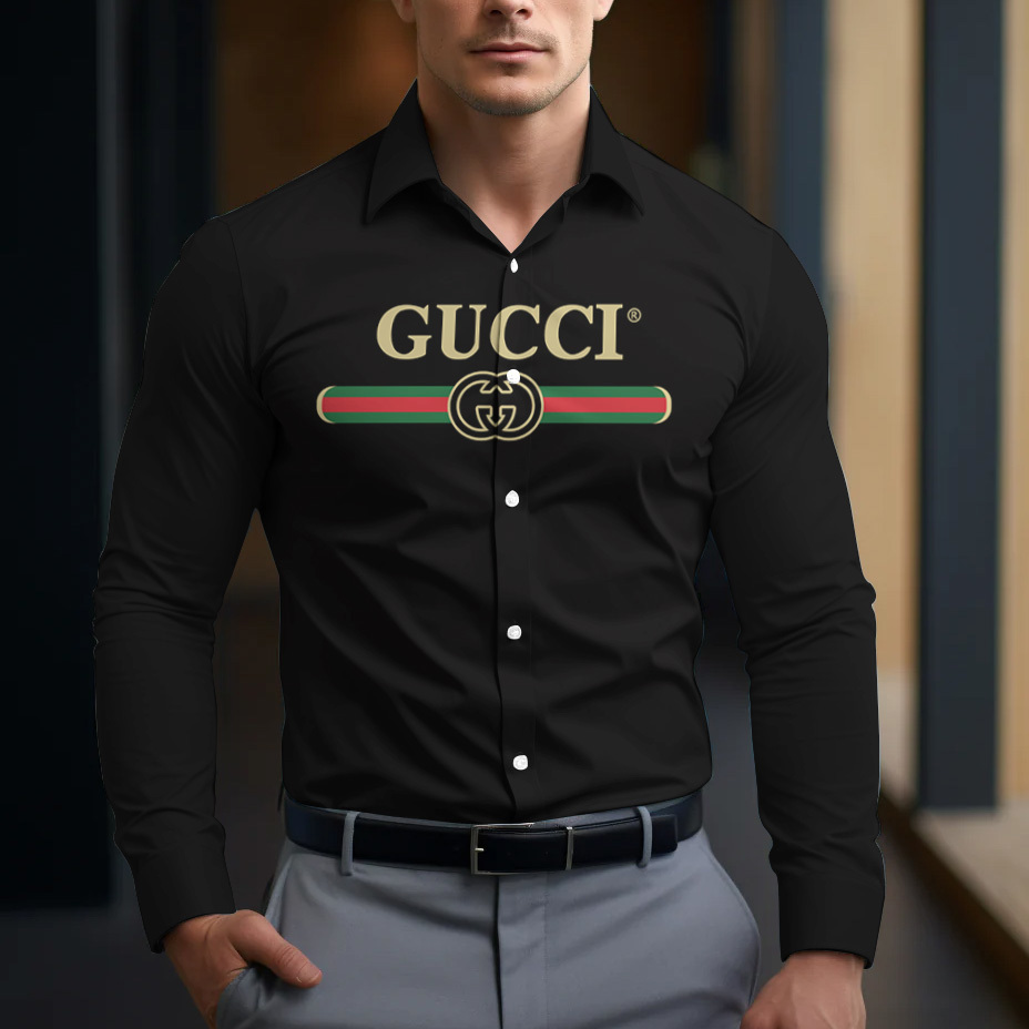 Gucci Long Sleeve Button Shirt-CCY-RDG00230475