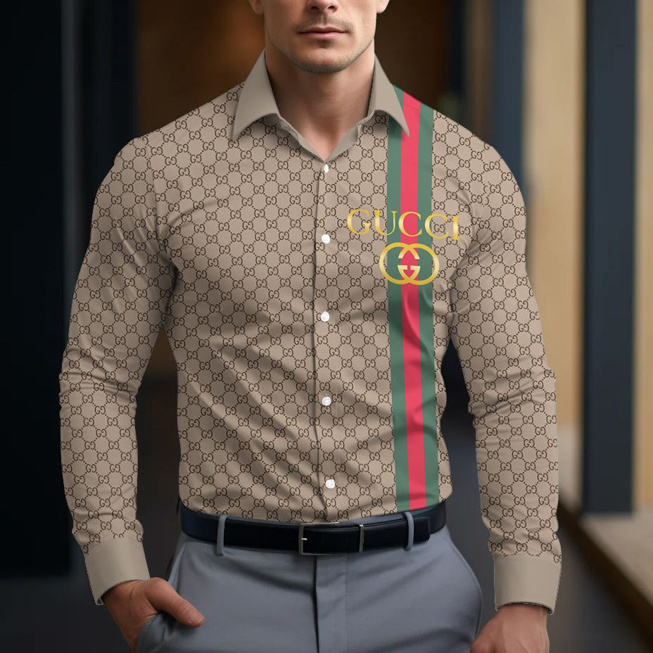 Gucci Long Sleeve Button Shirt-CCY-RDG00230478