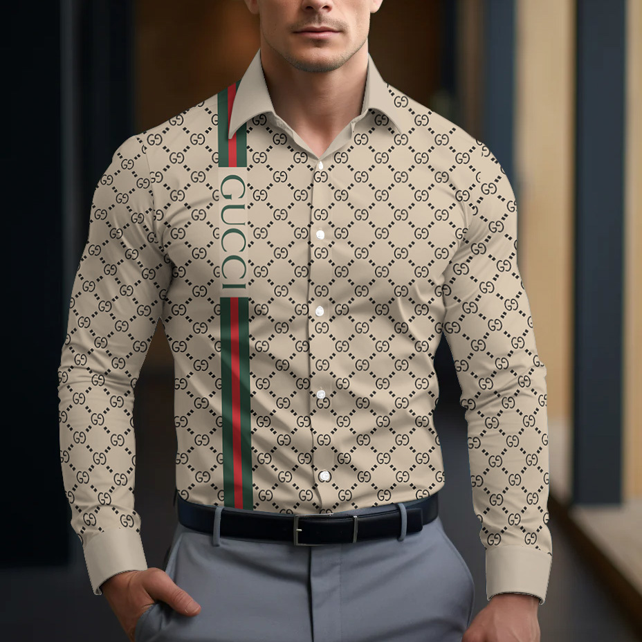 Gucci Long Sleeve Button Shirt-CCY-RDG00230481