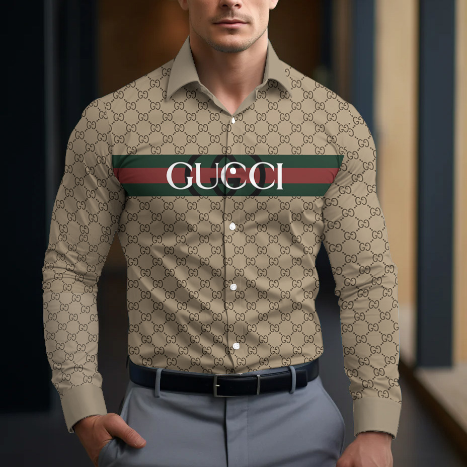 Gucci Long Sleeve Button Shirt-CCY-RDG00230483