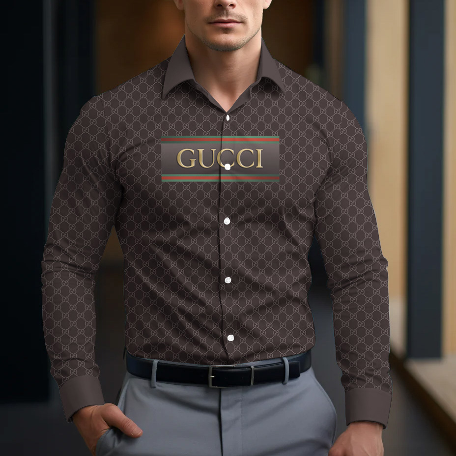 Gucci Long Sleeve Button Shirt-CCY-RDG00230485
