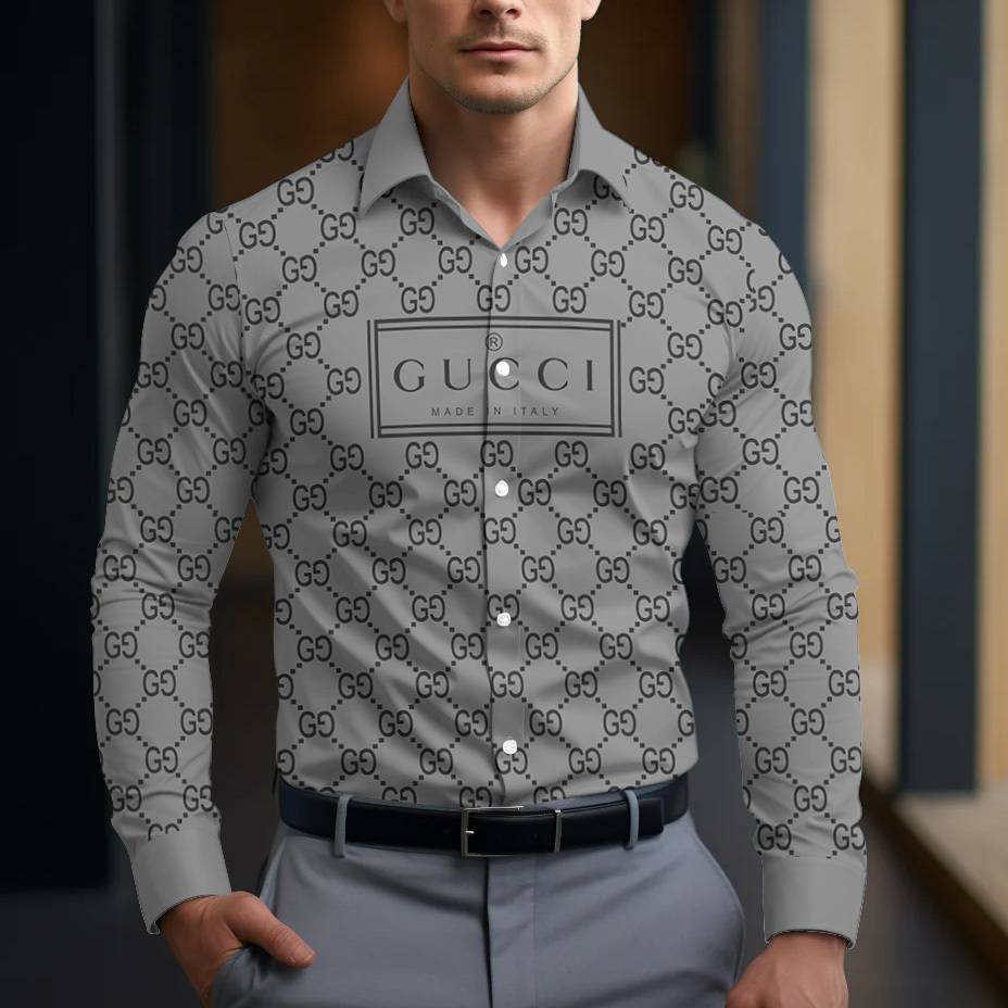 Gucci Long Sleeve Button Shirt-CCY-RDG00230487