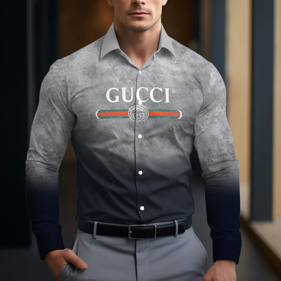 Gucci Long Sleeve Button Shirt-CCY-RDG00230488