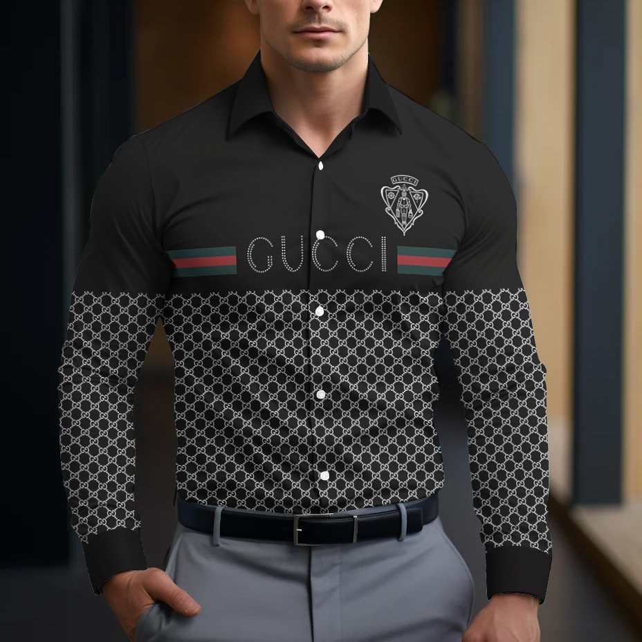 Gucci Long Sleeve Button Shirt-CCY-RDG00230489
