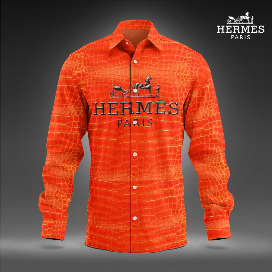 Hermes Hot Brand Luxury Long Sleeve Shirt HP24060310
