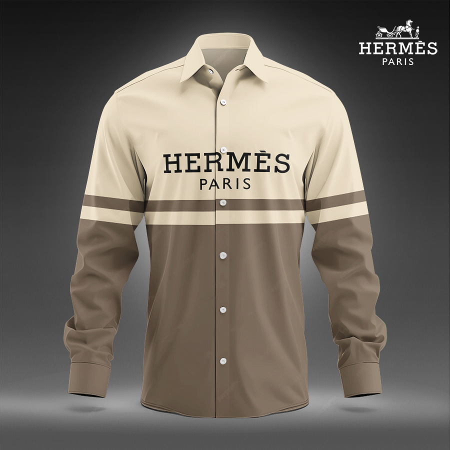 Hermes Hot Brand Luxury Long Sleeve Shirt HP24060312