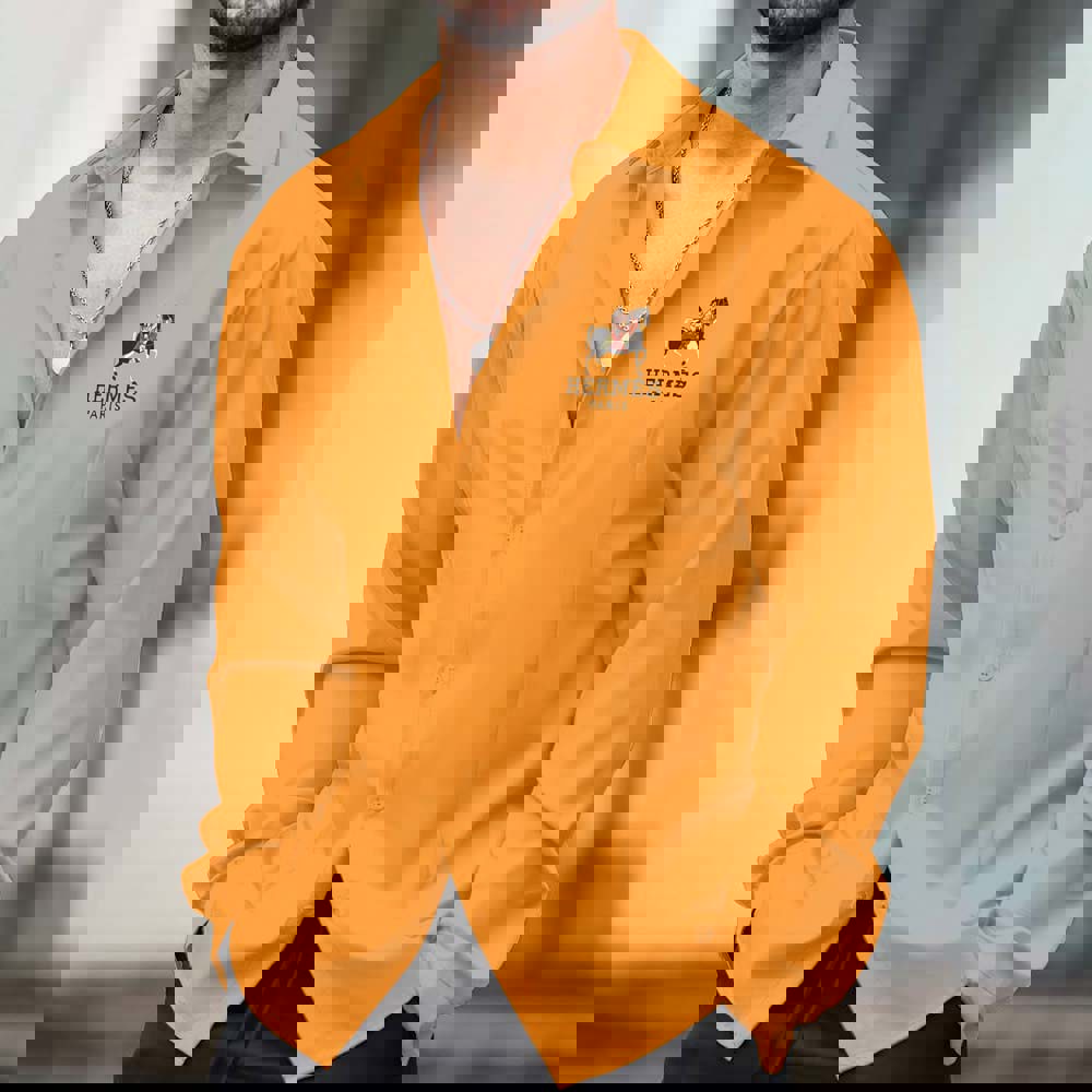 Hermes Hot Brand Luxury Long Sleeve Shirt PU24072915