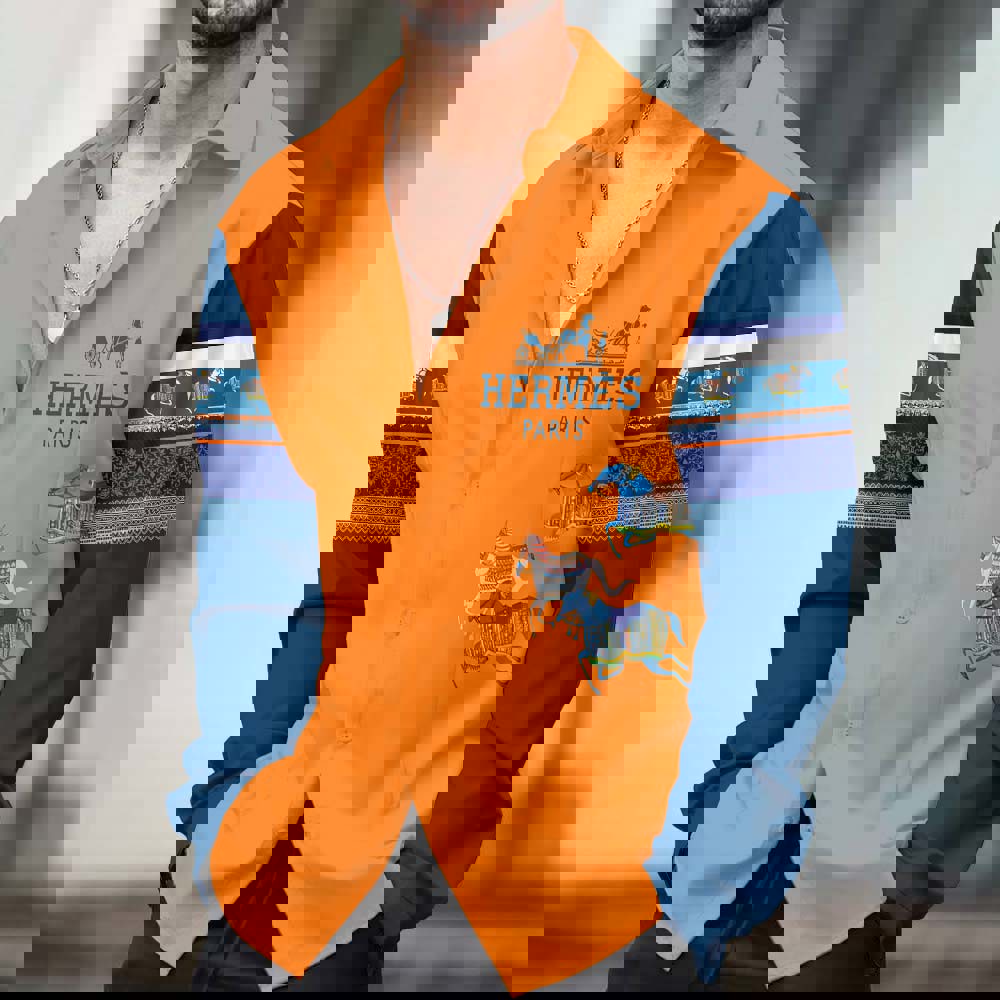 Hermes Hot Brand Luxury Long Sleeve Shirt PU24072921