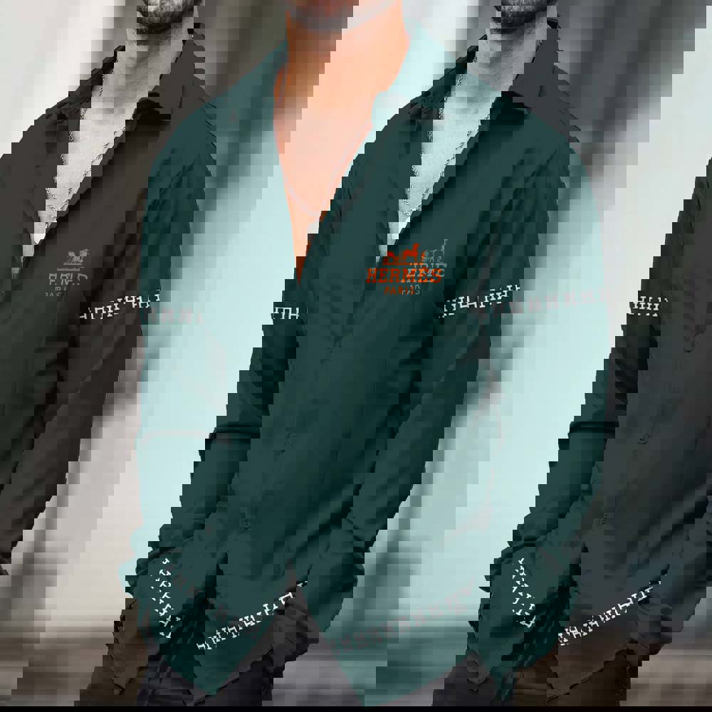 Hermes Hot Brand Luxury Long Sleeve Shirt PU24072922