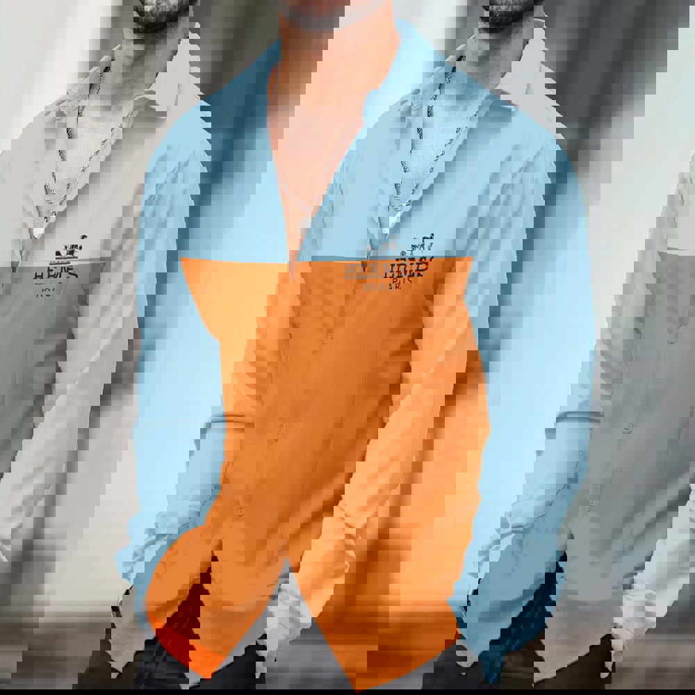 Hermes Hot Brand Luxury Long Sleeve Shirt PU24072926