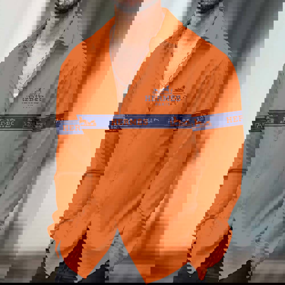 Hermes Hot Brand Luxury Long Sleeve Shirt PU24081201