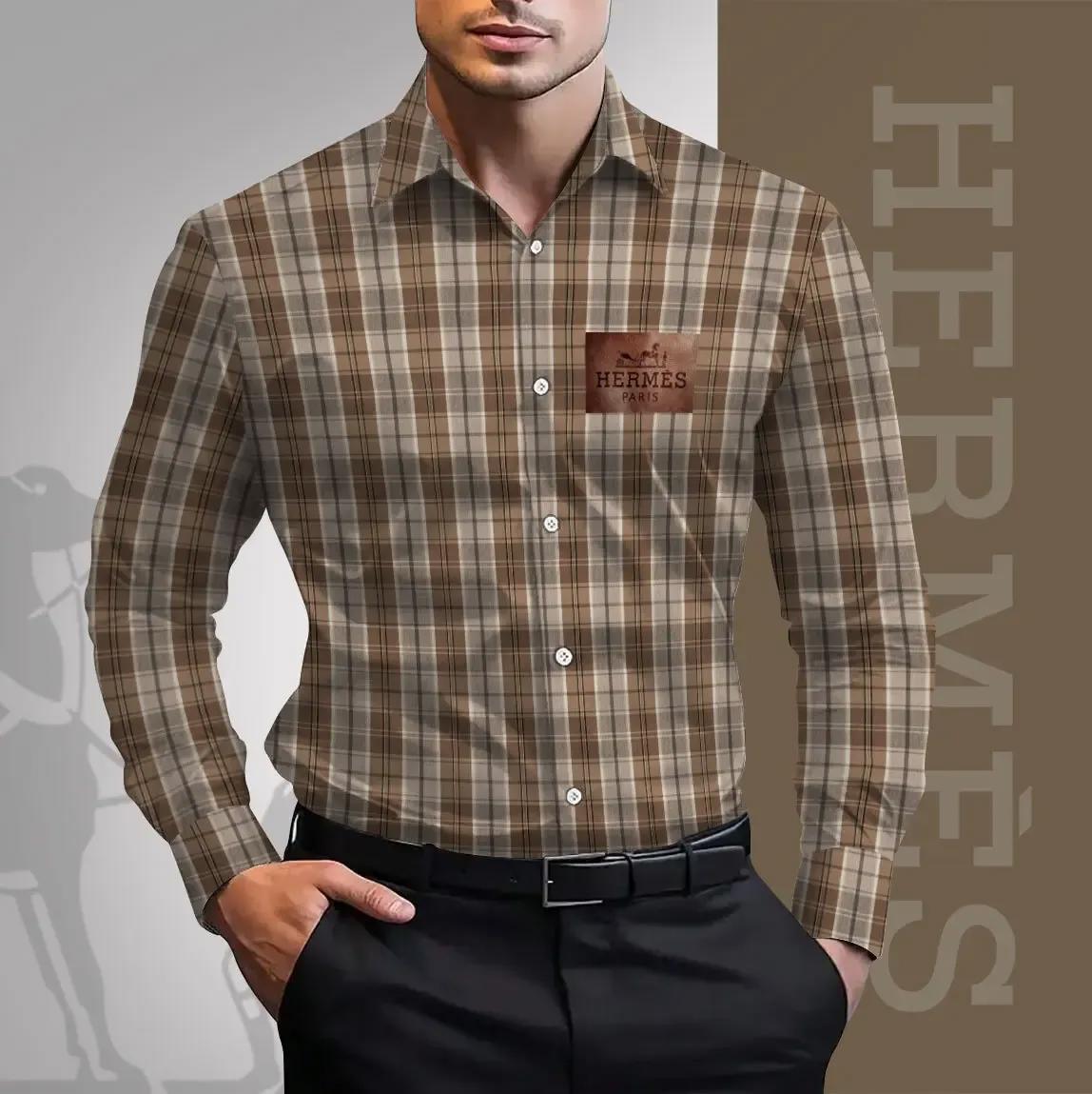 Hermes Premium Long Sleeve Button Shirt 2026 LUX-CCY-0000NITSRJE9