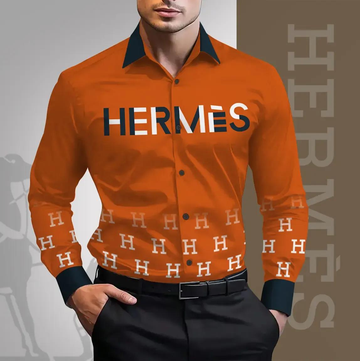 Hermes Premium Long Sleeve Button Shirt 2026 LUX-CCY-0000RJLW7X2C