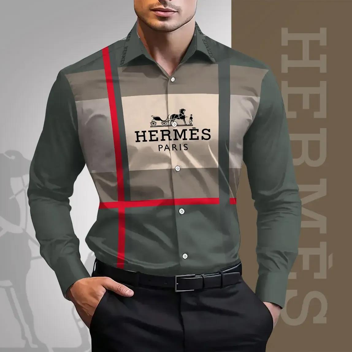 Hermes Premium Long Sleeve Button Shirt 2026 LUX-CCY-0000XFT8JURL