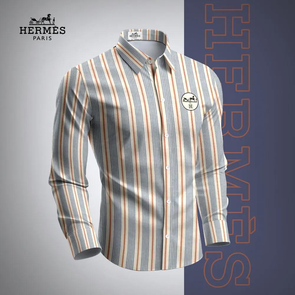 Hermes Premium Long Sleeve Button Shirt 2026 LUX-CCY-05I56RCTP