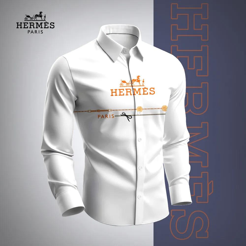 Hermes Premium Long Sleeve Button Shirt 2026 LUX-CCY-0G5758M1H