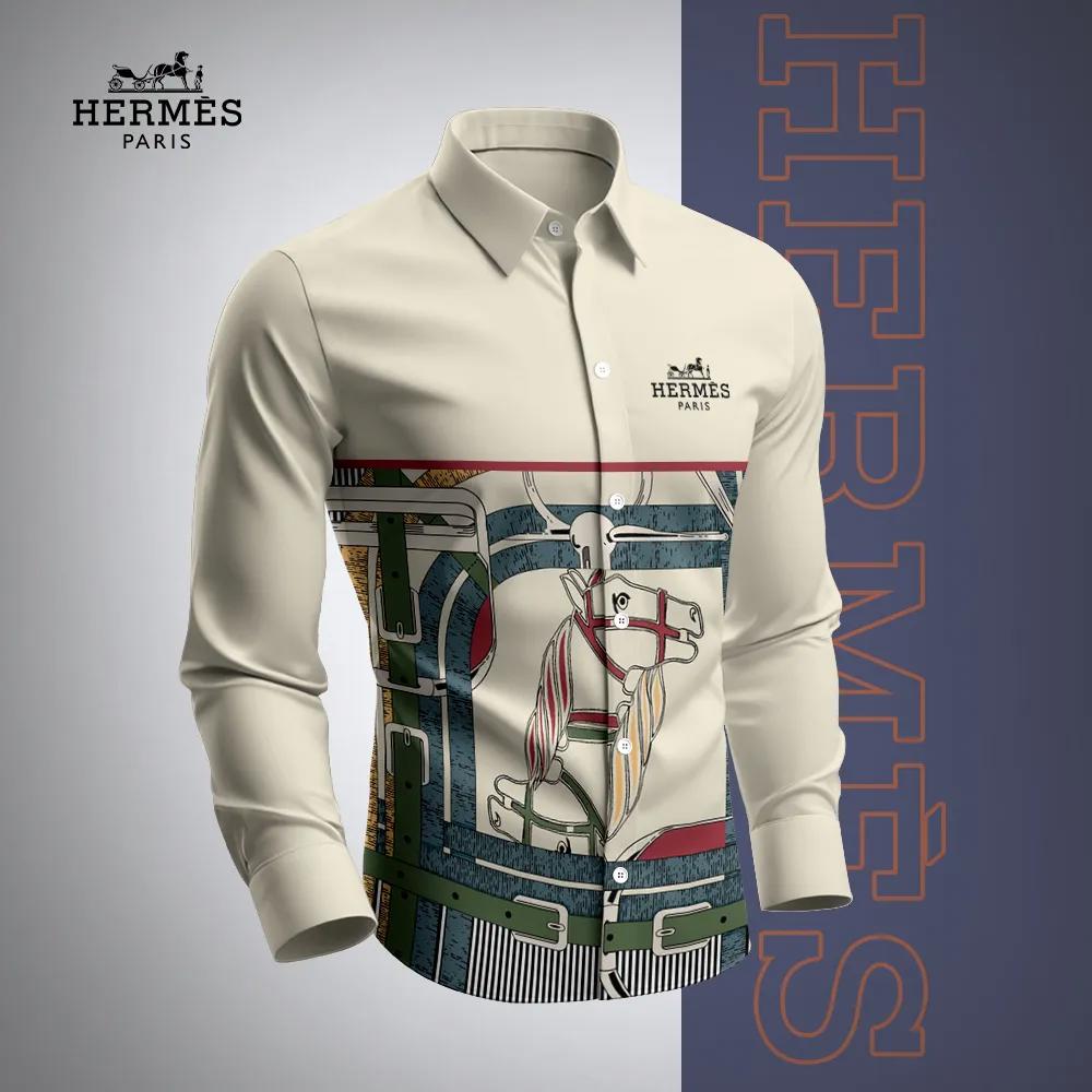 Hermes Premium Long Sleeve Button Shirt 2026 LUX-CCY-0LUJVGXGP