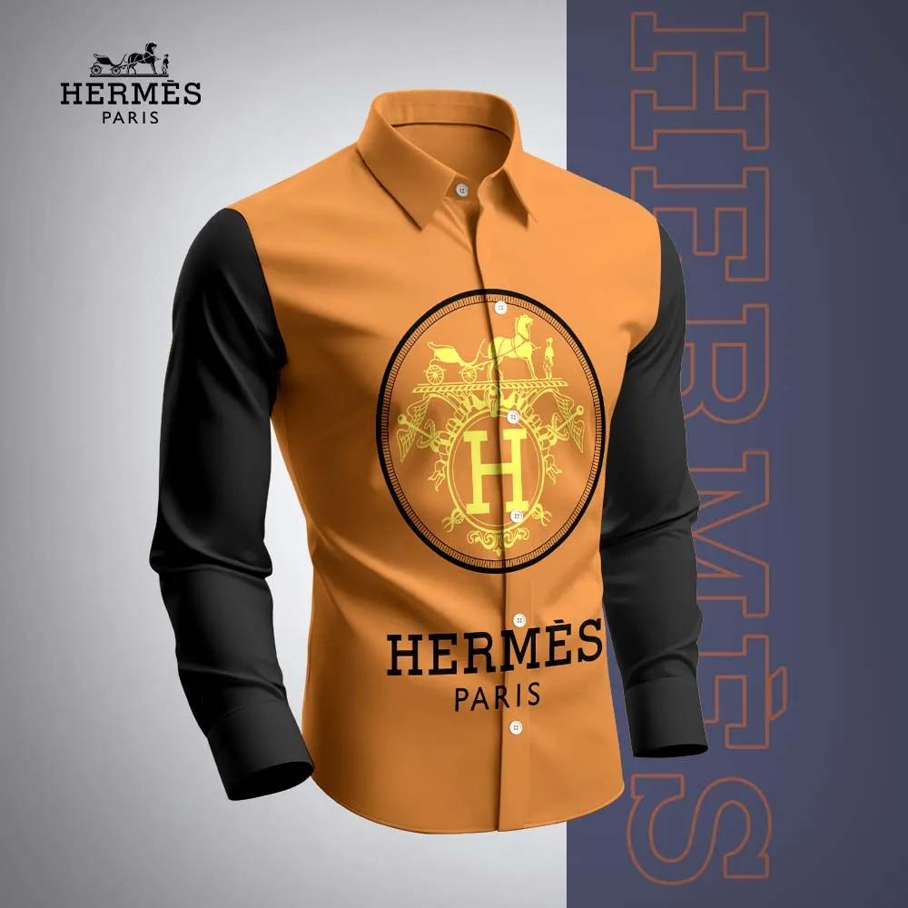 Hermes Premium Long Sleeve Button Shirt 2026 LUX-CCY-0PJOKHFKD