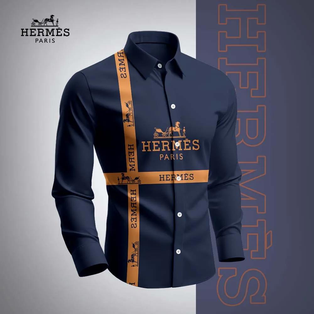 Hermes Premium Long Sleeve Button Shirt 2026 LUX-CCY-0SZX0Y9YI