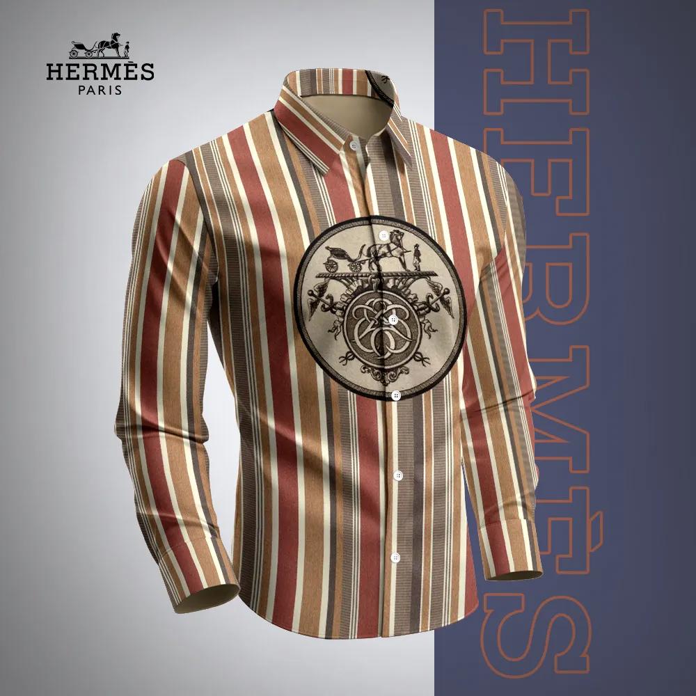 Hermes Premium Long Sleeve Button Shirt 2026 LUX-CCY-0UCRXUC3Q
