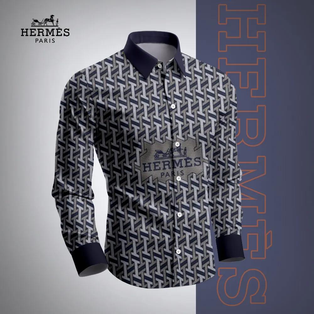 Hermes Premium Long Sleeve Button Shirt 2026 LUX-CCY-0X0S3BJKQ