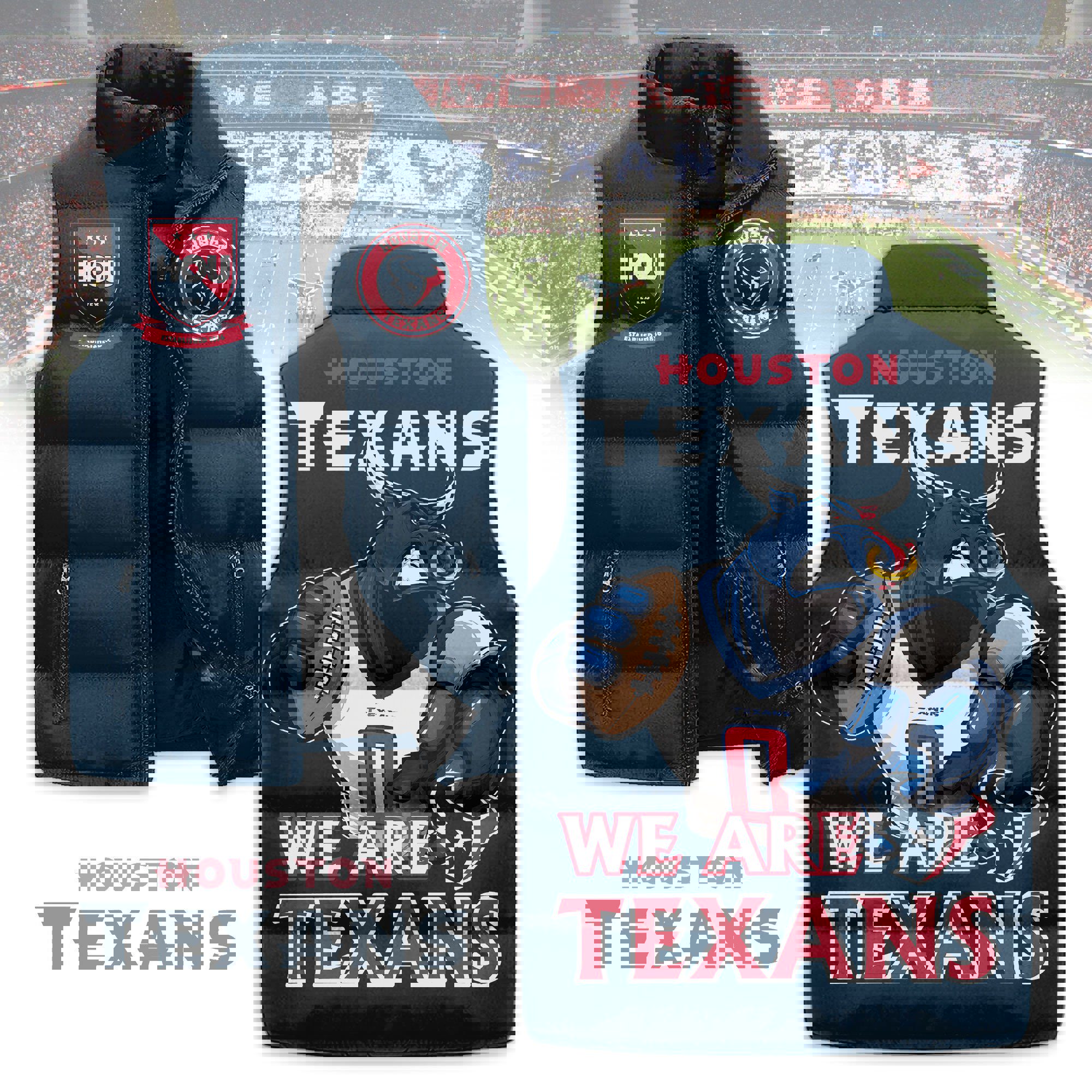 Houston Texans Sleeveless Coat Sleeveless Vest Gift For Fans CCS4237