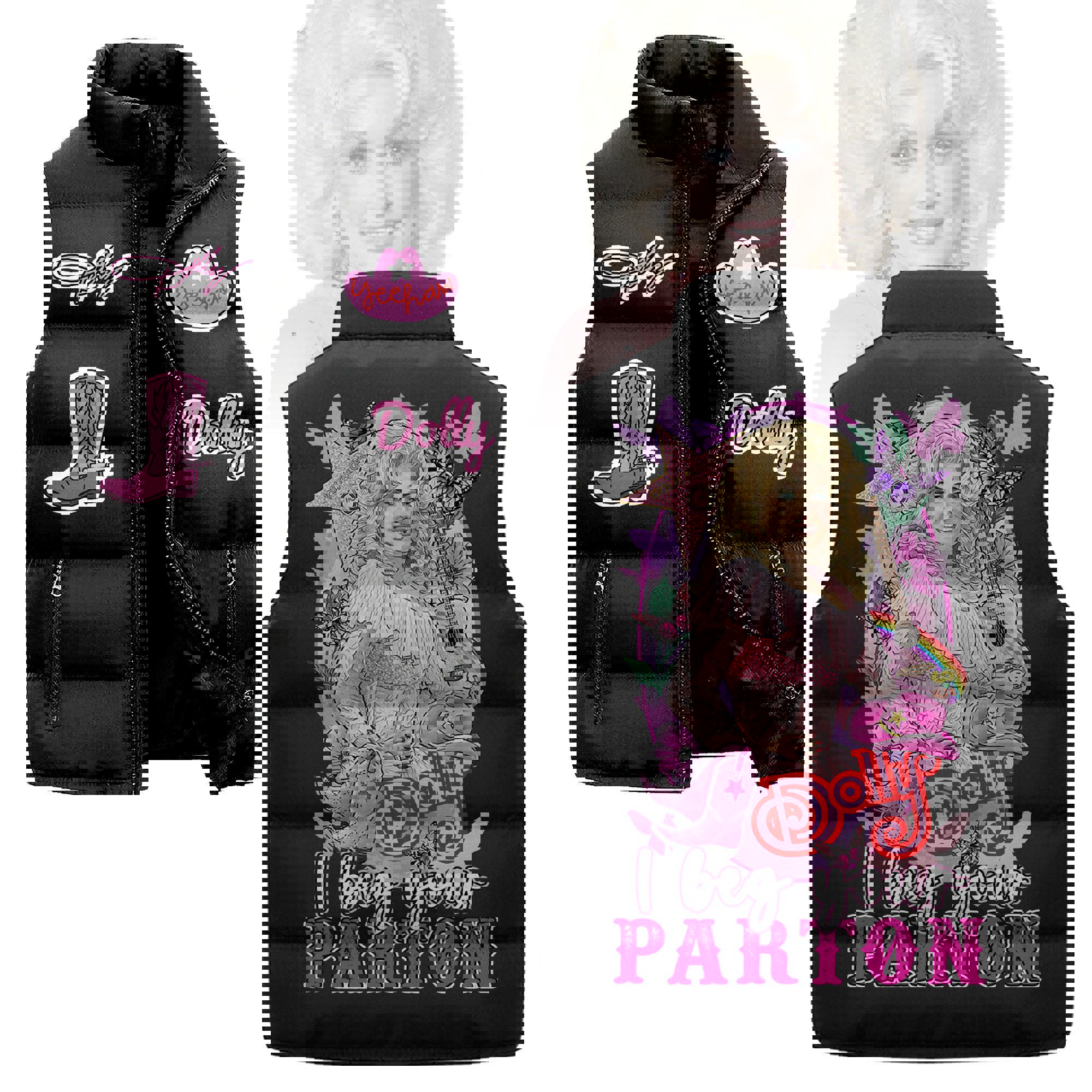 I Beg Your Parton Dolly Parton Sleeveless Coat Sleeveless Vest Gift For Fans
CCS4183