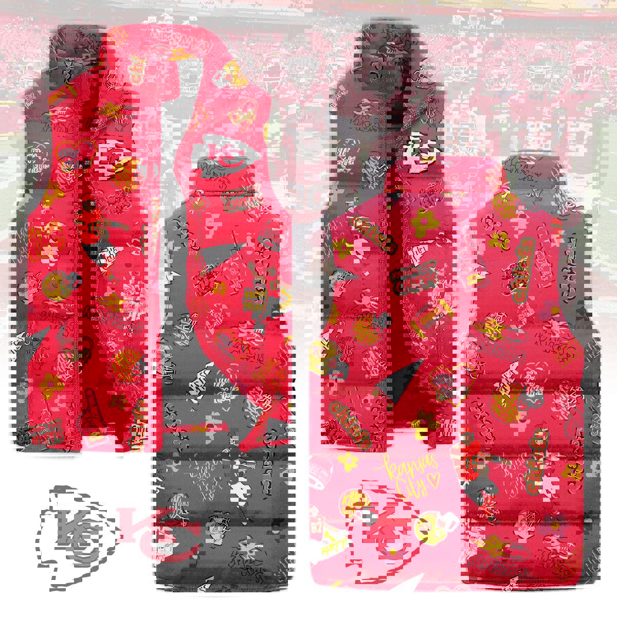 Kansas City Chiefs Sleeveless Coat Sleeveless Vest Gift For Fans