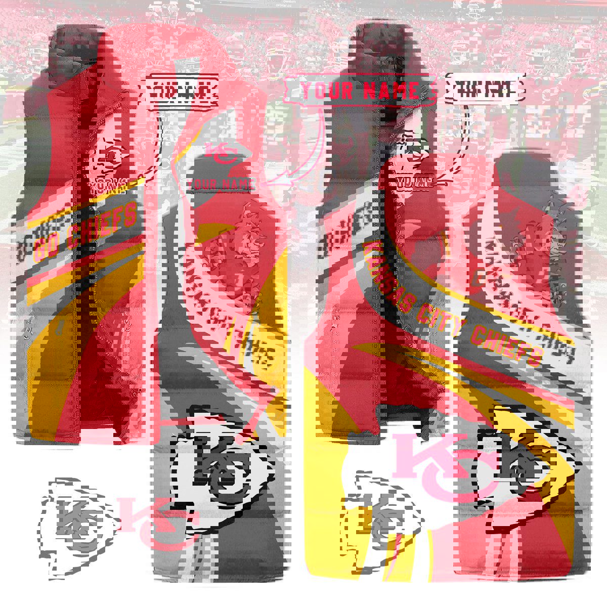 Kansas City Chiefs Sleeveless Coat Sleeveless Vest Gift For Fans CCS4230