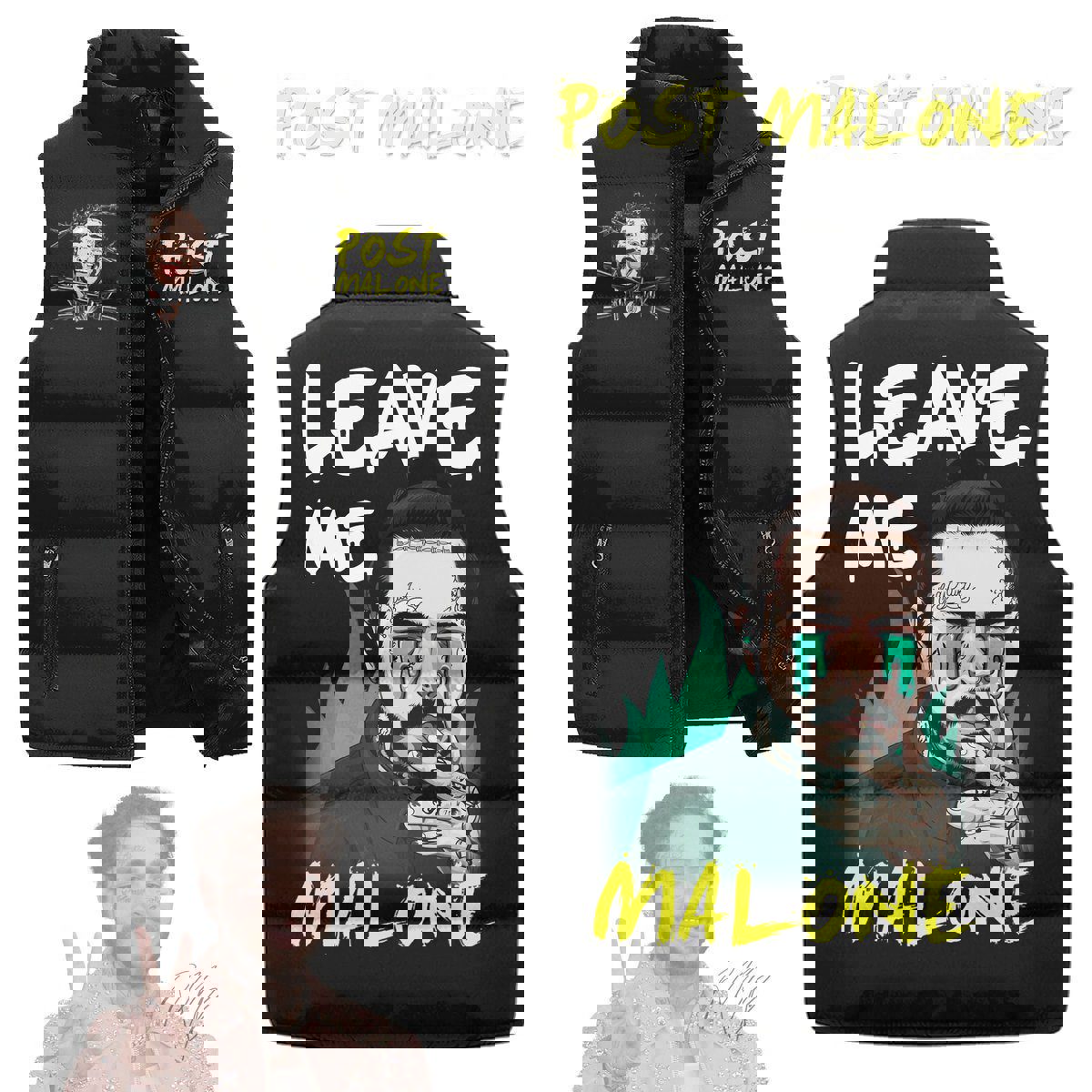 Leave Me Malone Post Malone Sleeveless Coat Sleeveless Vest Gift For Fans
CCS4195