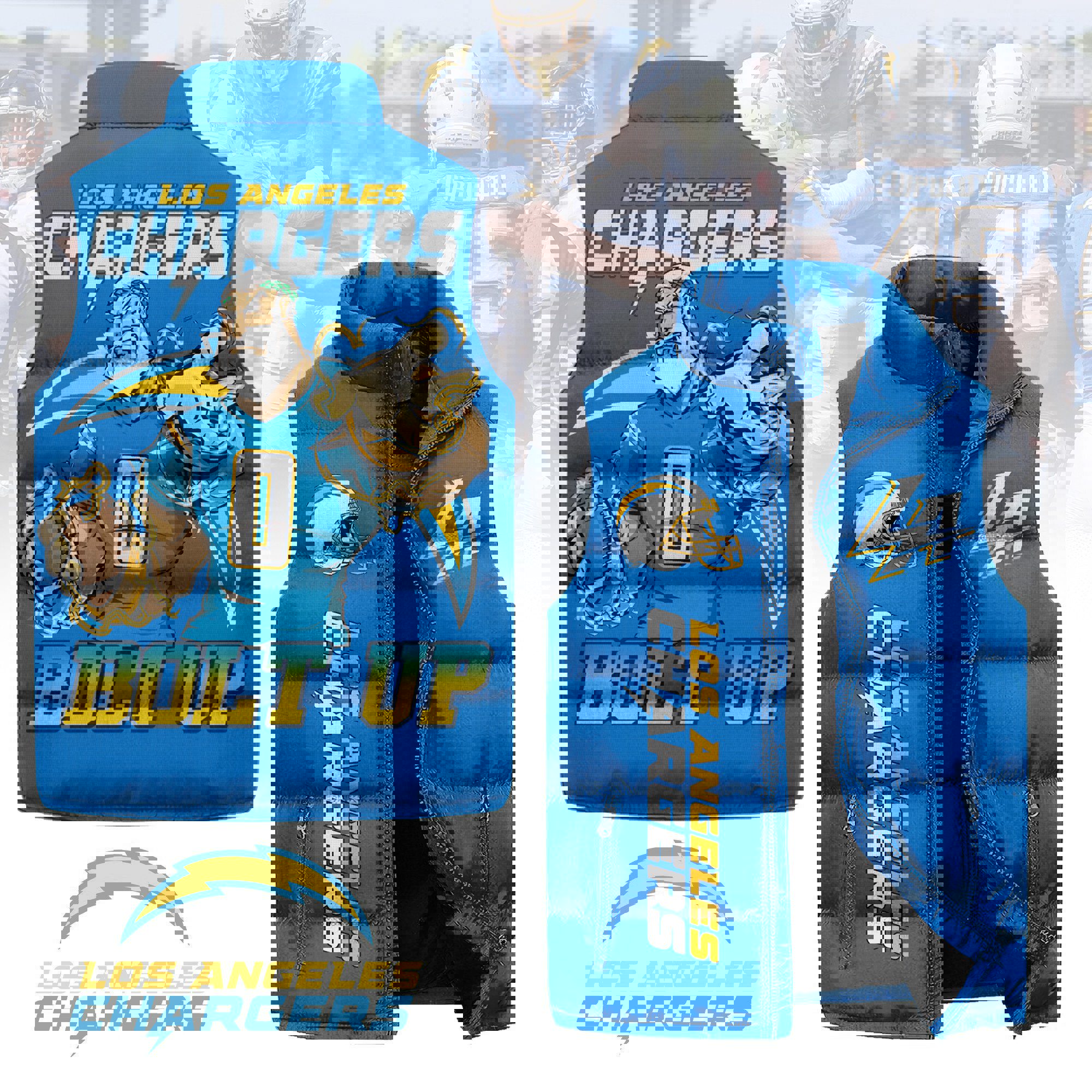 Los Angeles Chargers Sleeveless Coat Sleeveless Vest Gift For Fans