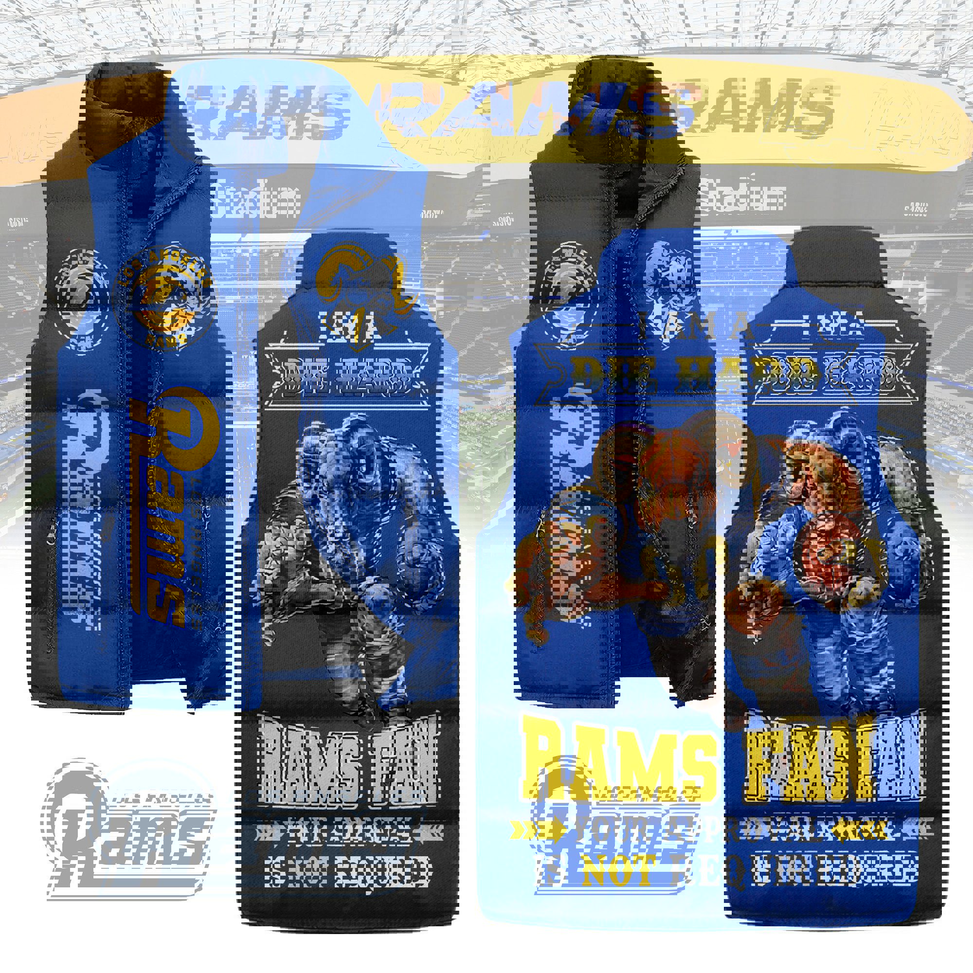 Los Angeles Rams Sleeveless Coat Sleeveless Vest Gift For Fans CCS4210