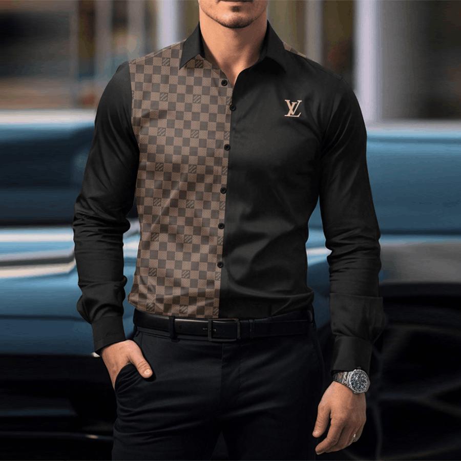 Louis Vuitton Luxury Long Sleeve Button Shirt CCY-PAC0004