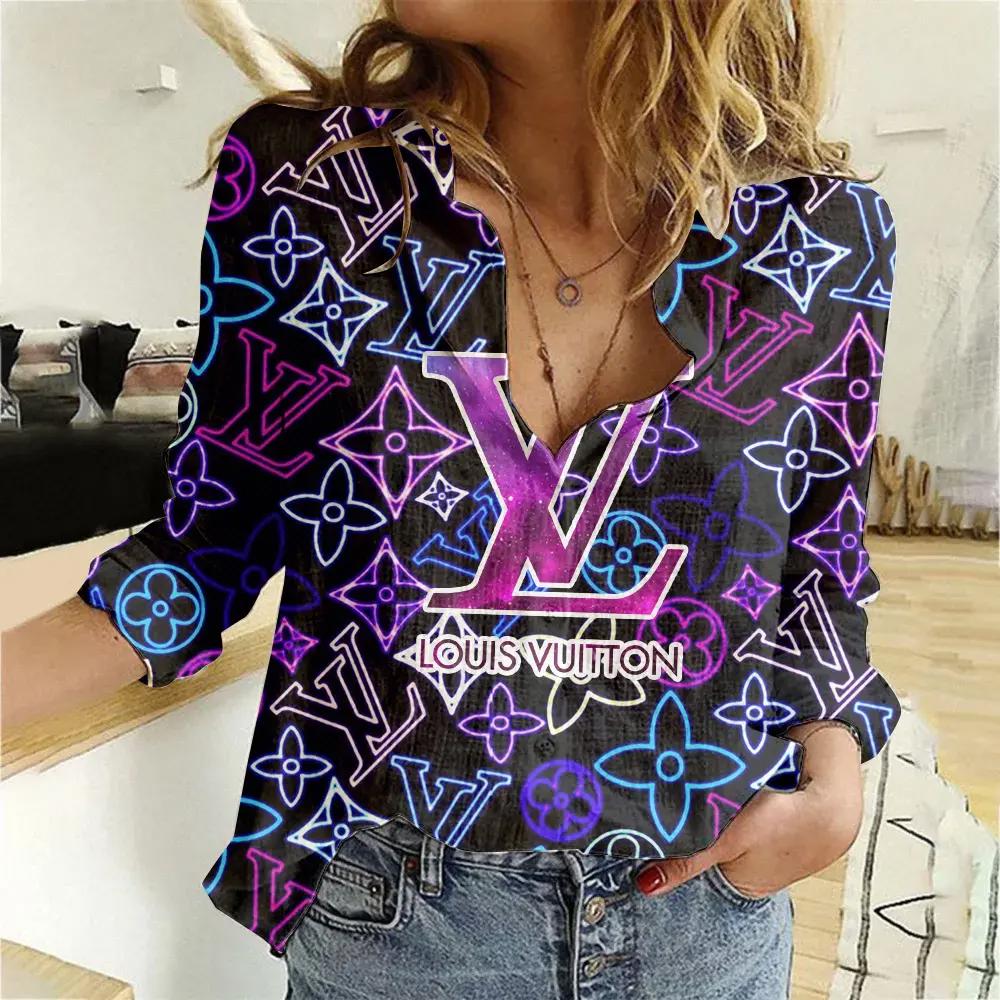 Louis Vuitton Luxury Women Casual Shirt Linen Shirt WCS1005