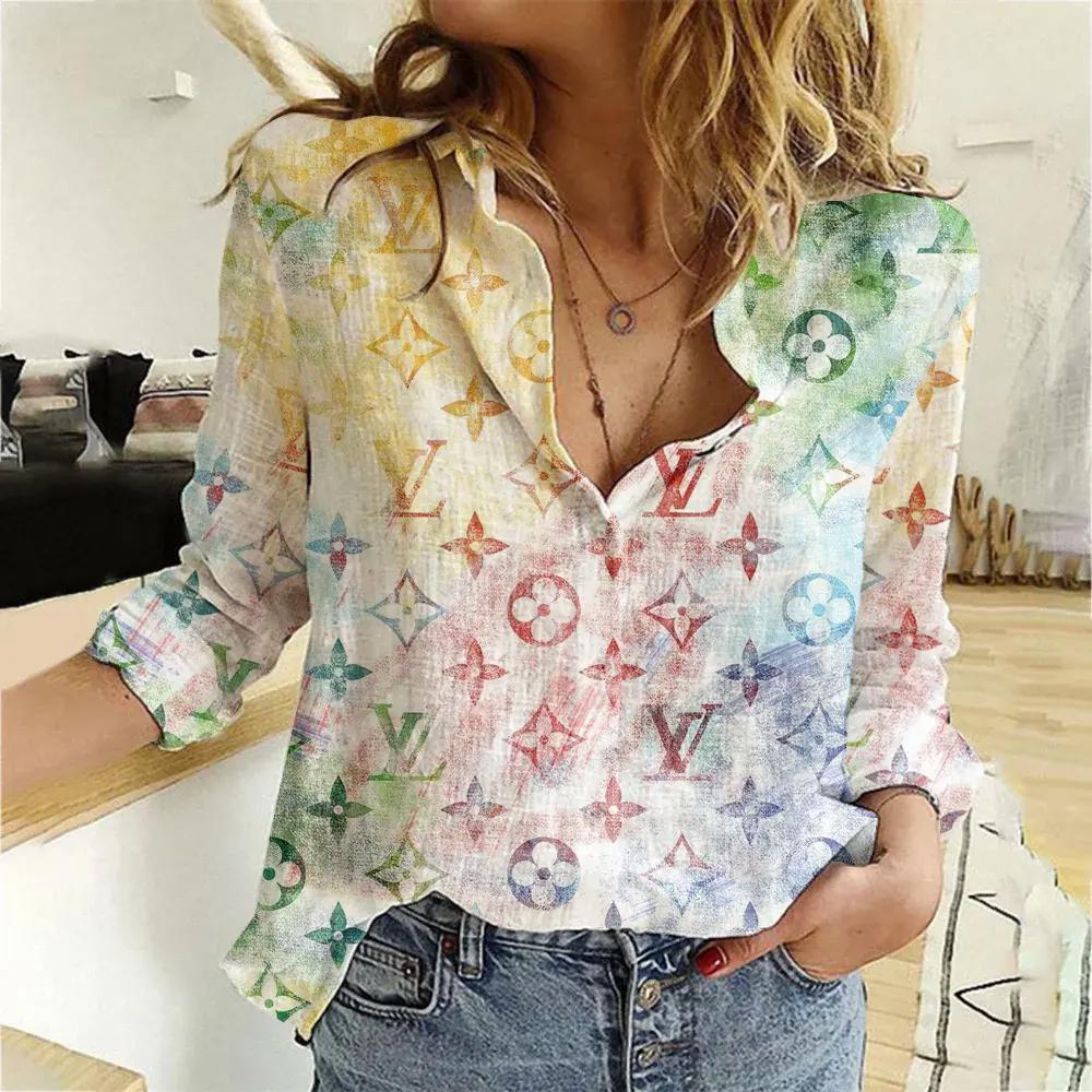 Louis Vuitton Luxury Women Casual Shirt Linen Shirt WCS1009