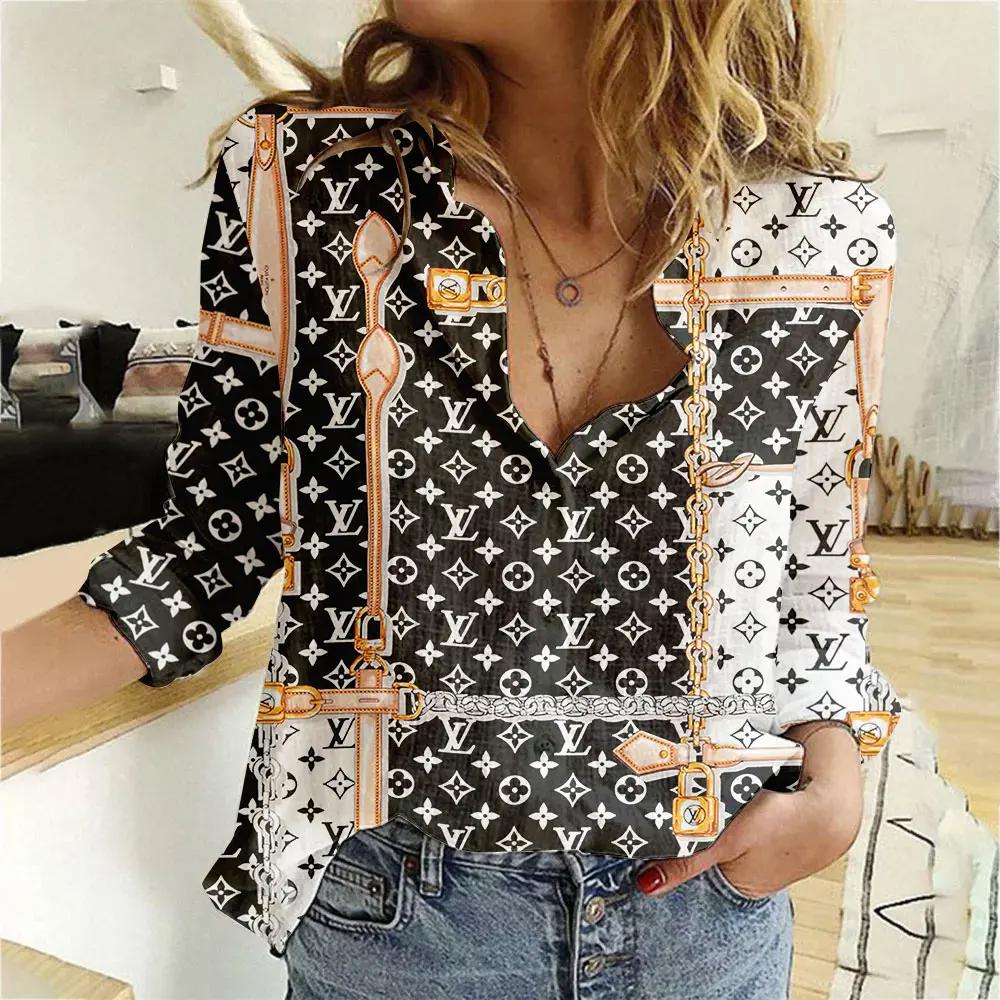 Louis Vuitton Luxury Women Casual Shirt Linen Shirt WCS1037