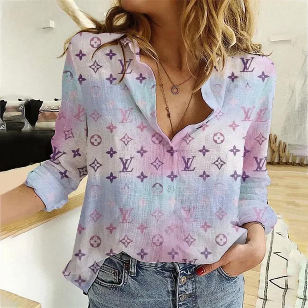 Louis Vuitton Luxury Women Casual Shirt Linen Shirt WCS1041