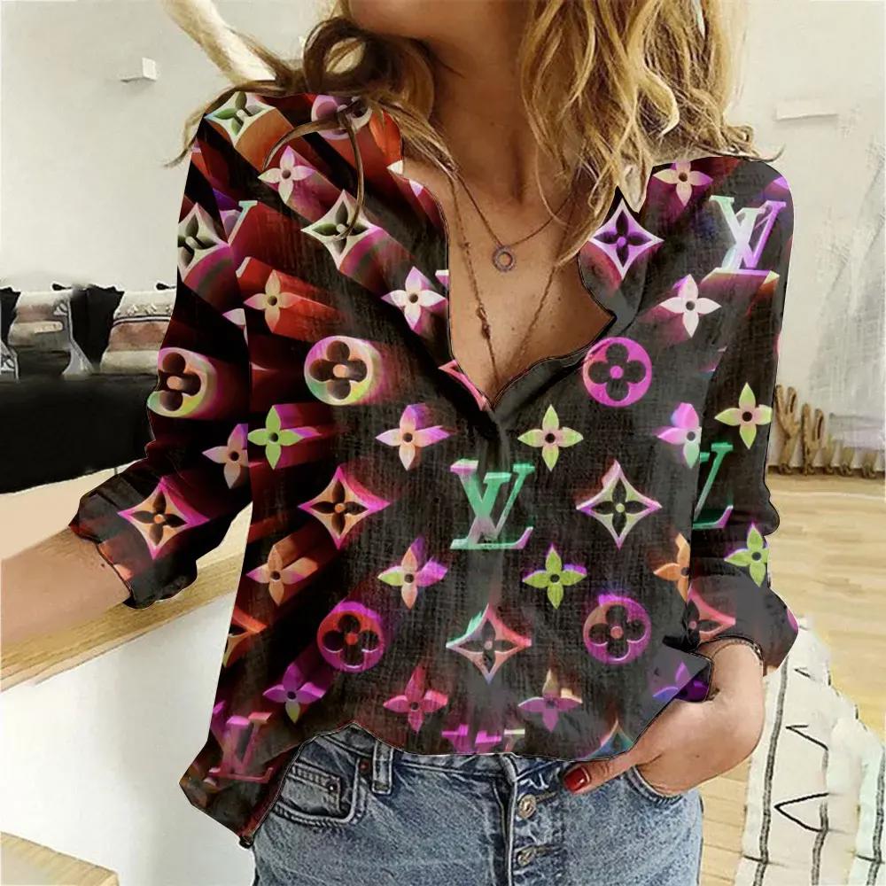 Louis Vuitton Luxury Women Casual Shirt Linen Shirt WCS1044