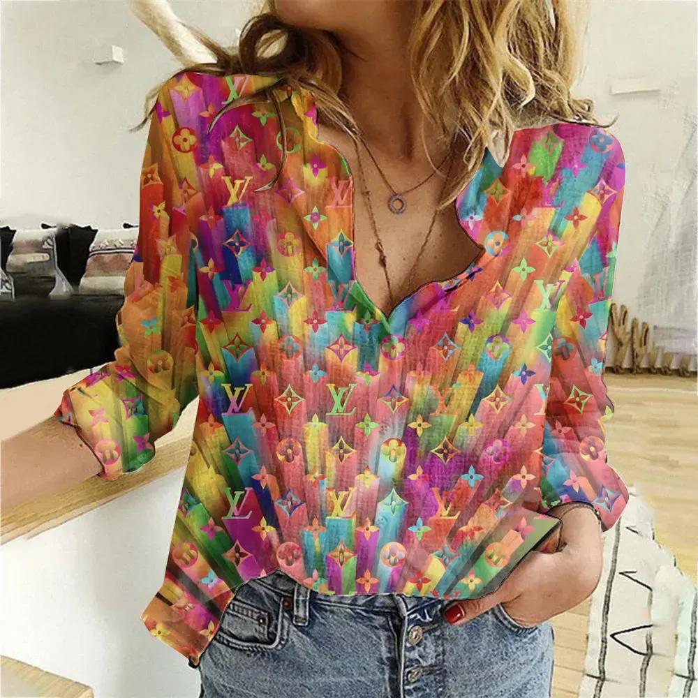 Louis Vuitton Luxury Women Casual Shirt Linen Shirt WCS1050