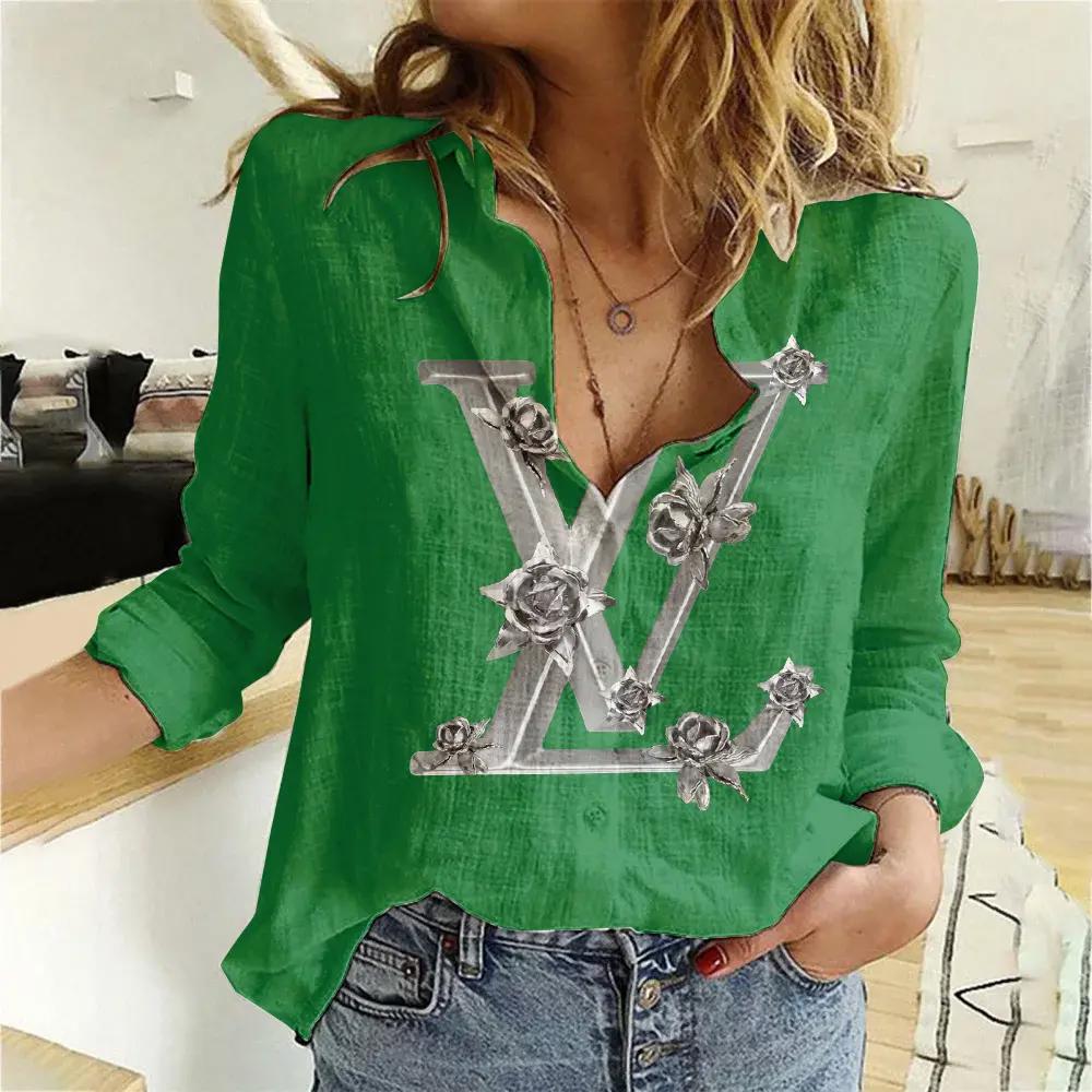 Louis Vuitton Luxury Women Casual Shirt Linen Shirt WCS1055