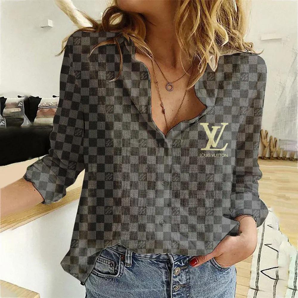 Louis Vuitton Luxury Women Casual Shirt Linen Shirt WCS1057