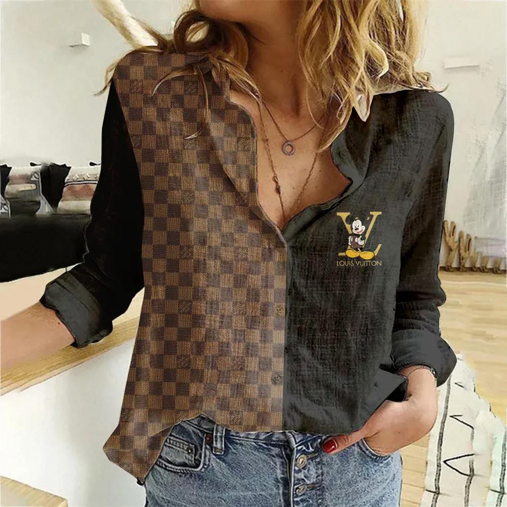 Louis Vuitton Luxury Women Casual Shirt Linen Shirt WCS1058