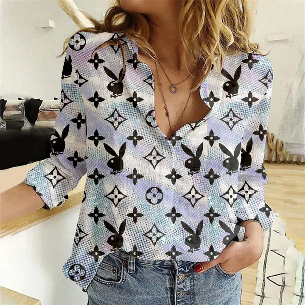 Louis Vuitton Luxury Women Casual Shirt Linen Shirt WCS1061