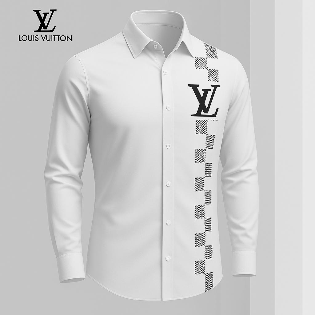 Louis Vuitton Premium Long Sleeve Button Shirt 2026 LX-SMLV2026012