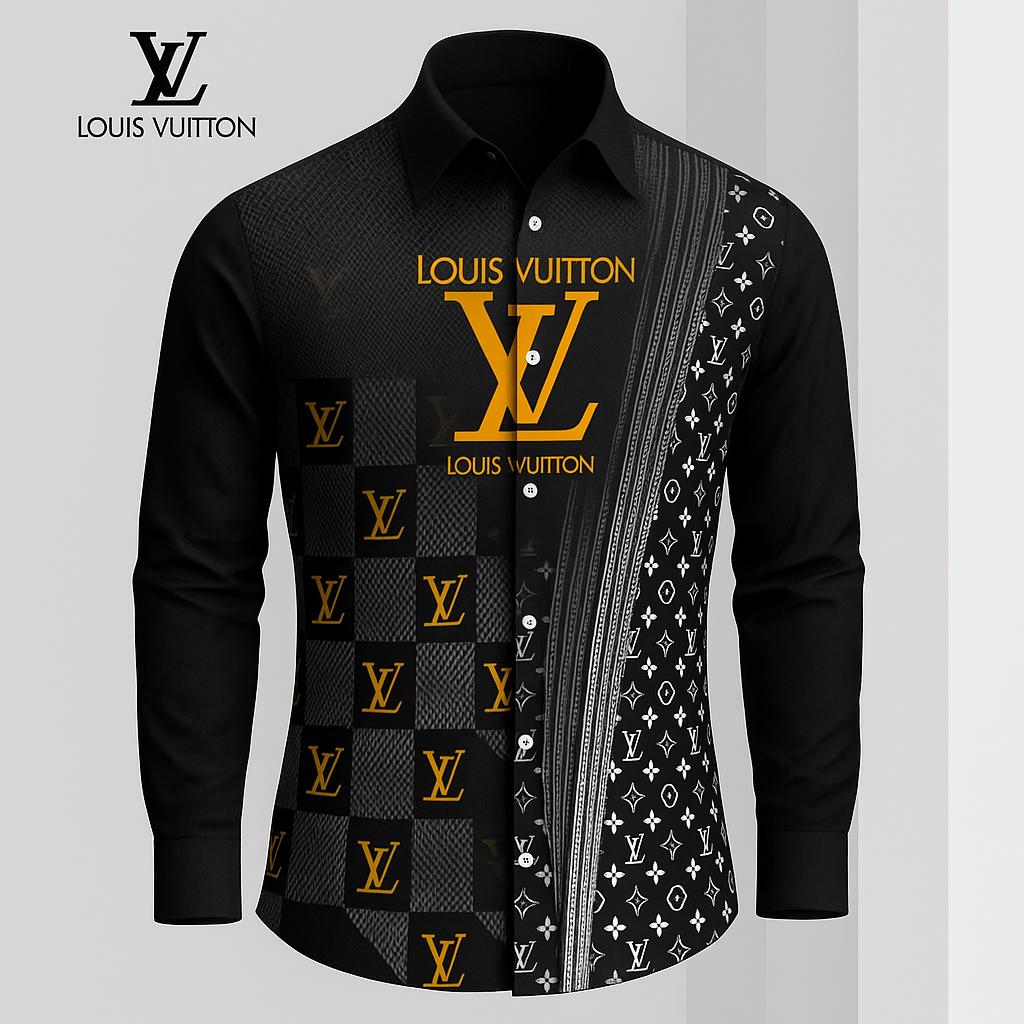 Louis Vuitton Premium Long Sleeve Button Shirt 2026 LX-SMLV2026013