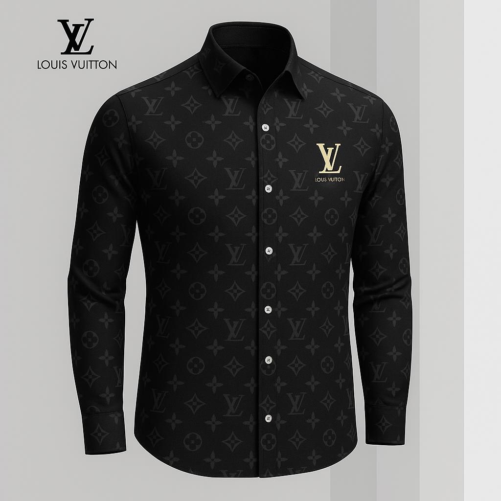 Louis Vuitton Premium Long Sleeve Button Shirt 2026 LX-SMLV2026020