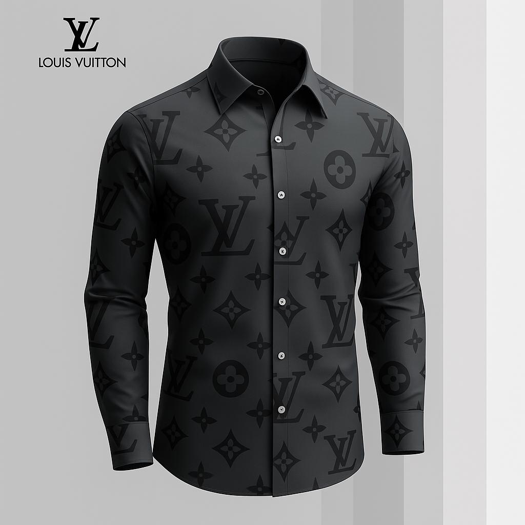 Louis Vuitton Premium Long Sleeve Button Shirt 2026 LX-SMLV2026021