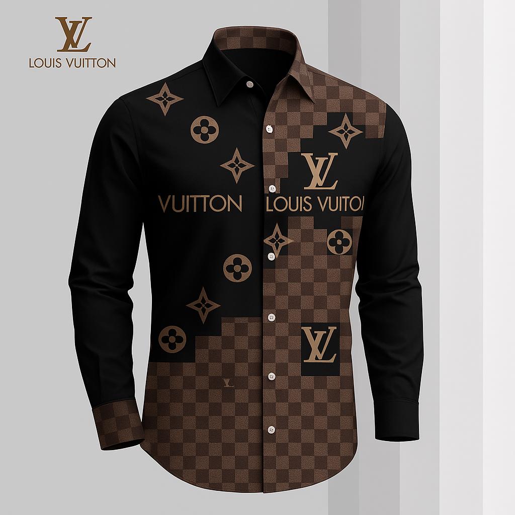 Louis Vuitton Premium Long Sleeve Button Shirt 2026 LX-SMLV2026023