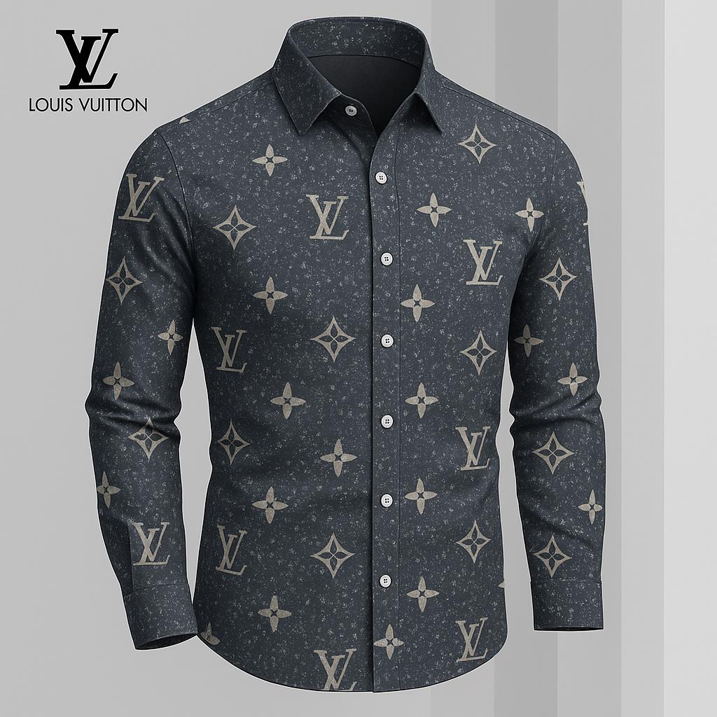 Louis Vuitton Premium Long Sleeve Button Shirt 2026 LX-SMLV2026025