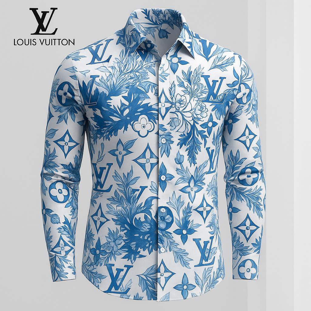 Louis Vuitton Premium Long Sleeve Button Shirt 2026 LX-SMLV2026028